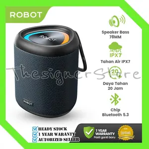 ROBOT RB120S Speaker Bluetooth 5.3 Super Bass 15W Waterproof IPX7 20 Jam Garansi Resmi 1 Tahun