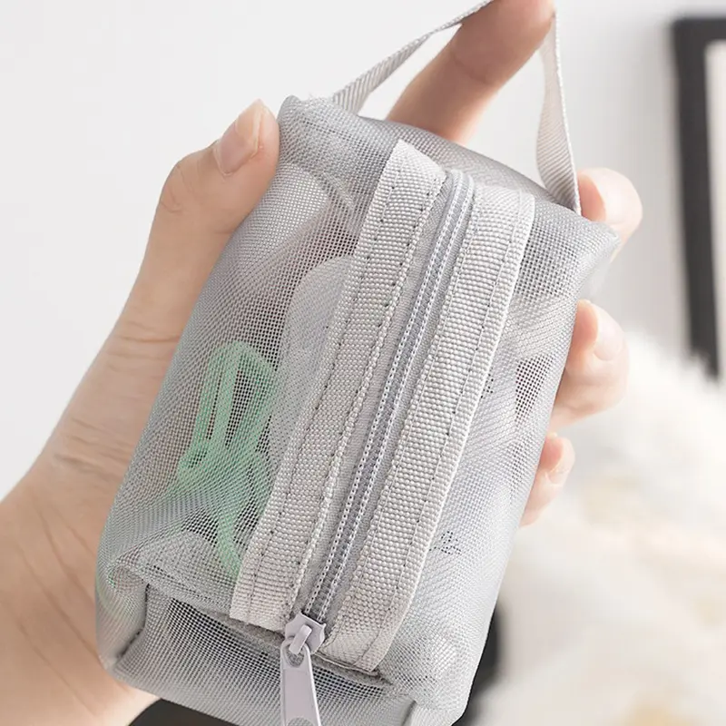 Túi Đựng Mỹ Phẩm Lưới Du Lịch, Có Khóa Kéo, Dành Cho Phụ Nữ, Túi Trang Điểm, Túi Đựng Đồ Vệ Sinh Cá Nhân Giặt, Túi Sắp Xếp Đồ Trang Điểm, Túi Đựng đồ Di Động 1 Chiếc 5