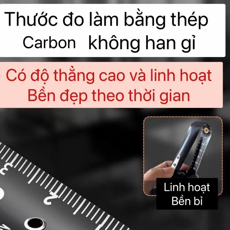 Thước Dây Deli 5m Bằng Thép Chống Mòn Độ Chính Xác Cao Chịu Lực Tốt 6