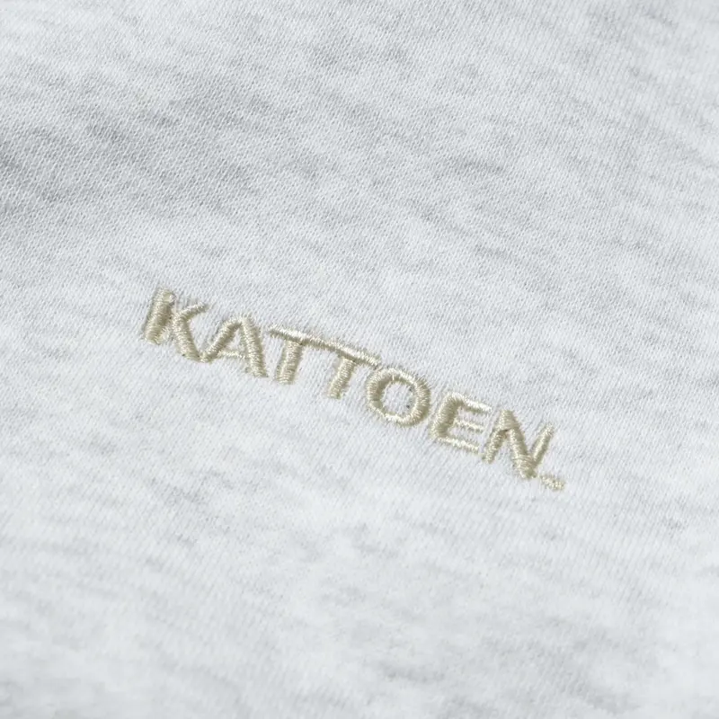 Kattoen - Crewneck White Mist Sweater Oversized Basic Fleece 7