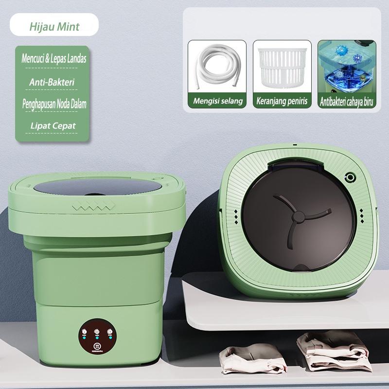 Product Introduction of Mesin Cuci Lipat Mini Portabel / Mesin Cuci Lipat Otomatis 10.5L / Pengering Sterilisasi Cahaya Biru / Mesin Cuci & Kering All-in-One 19