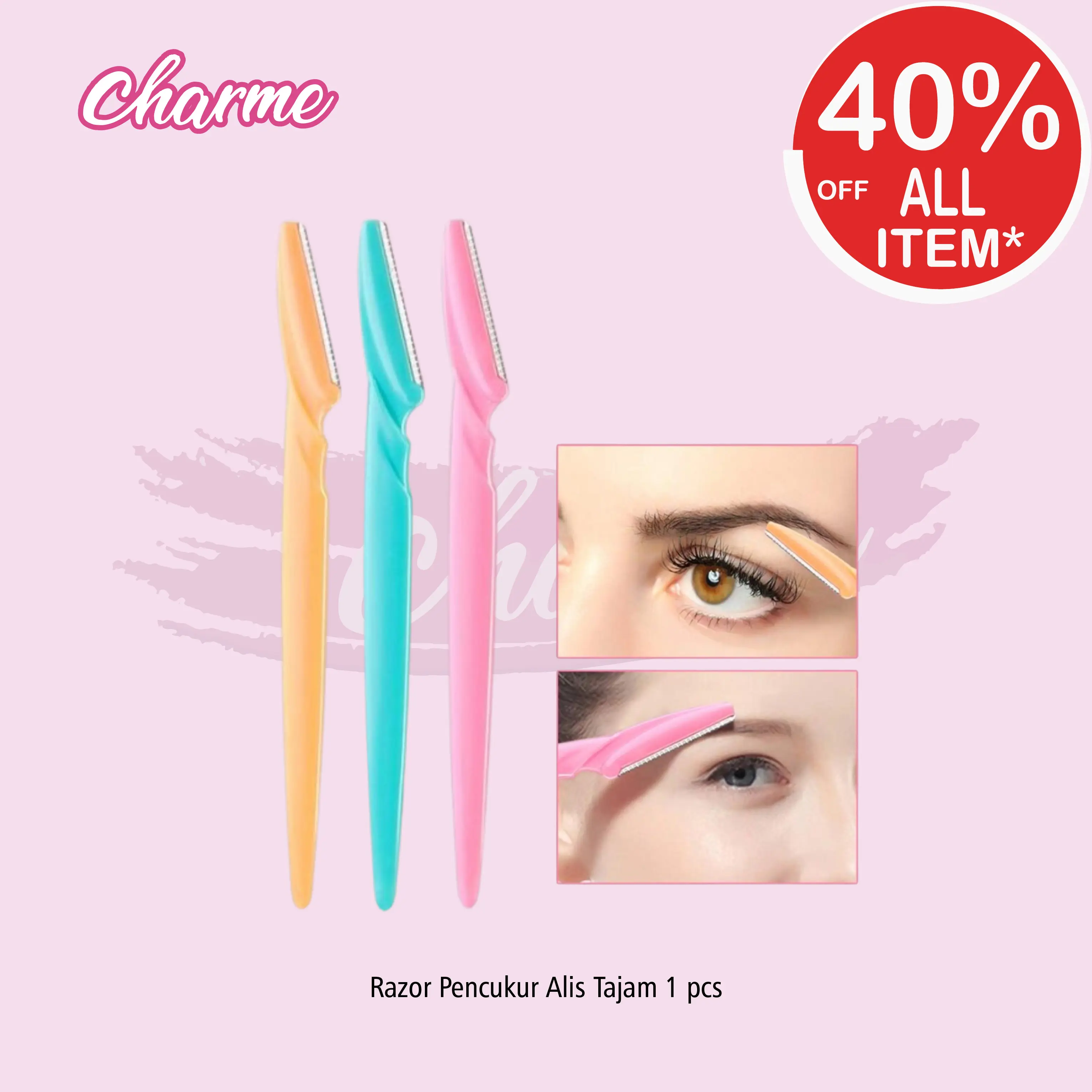(READY & ORI) Alat Pencukur Alis / Pisau Cukur Alis / Pisau Alis / Pengerok Alis / Eyebrow Razor