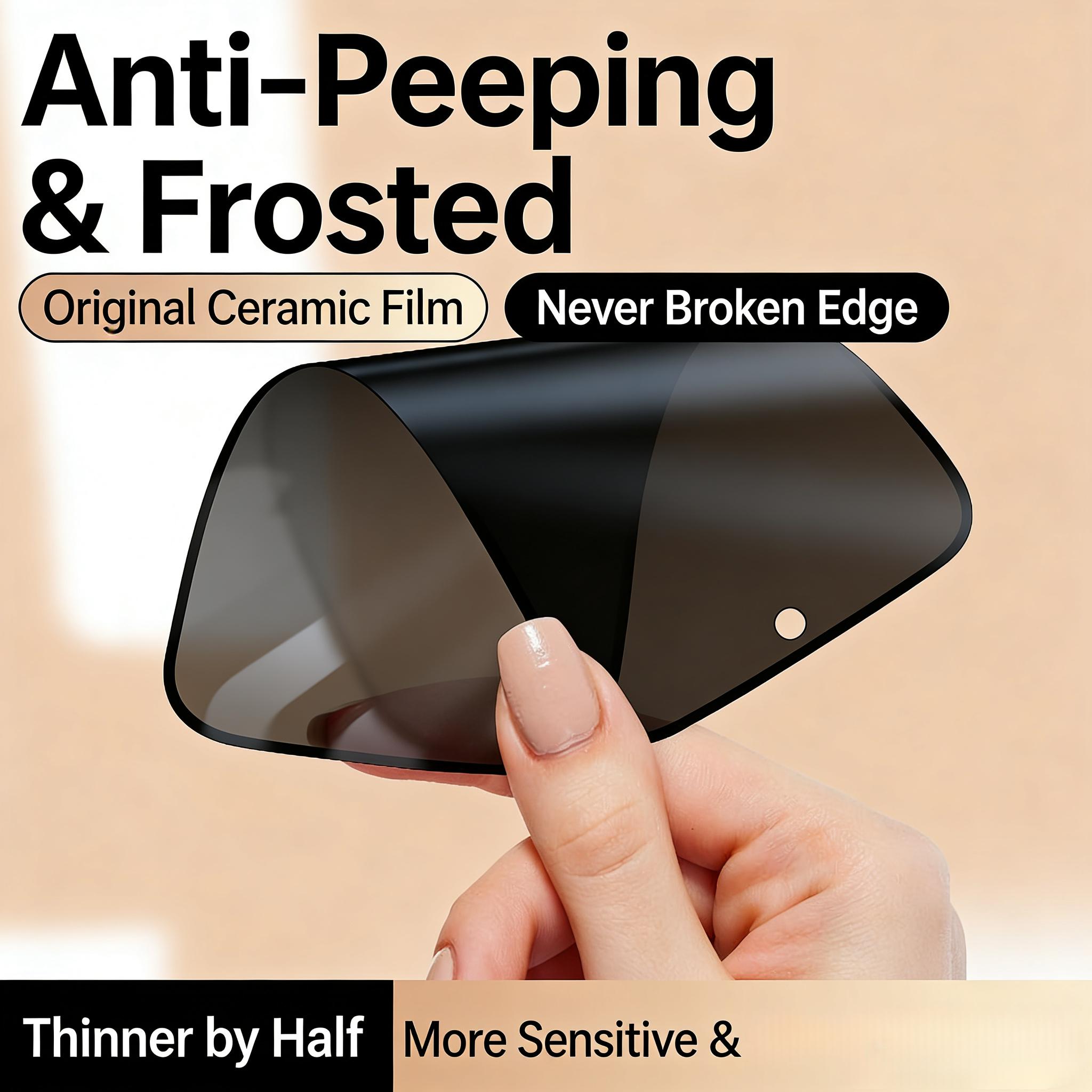 Original feel ceramic film half as thick screen protector for Samsung S25 Ultra S24 Ultra S23 Ultra 