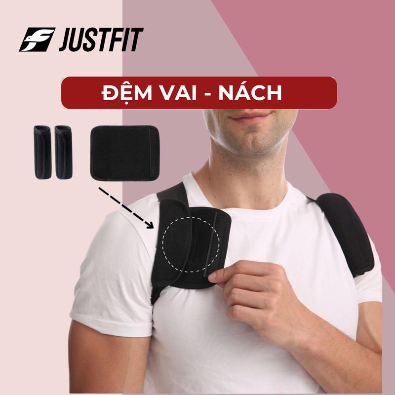 02 Miếng Đệm Lót Vai - Nách Hỗ Trợ Tập Luyện, Đeo Đai Định Hình JUSTFIT Sport