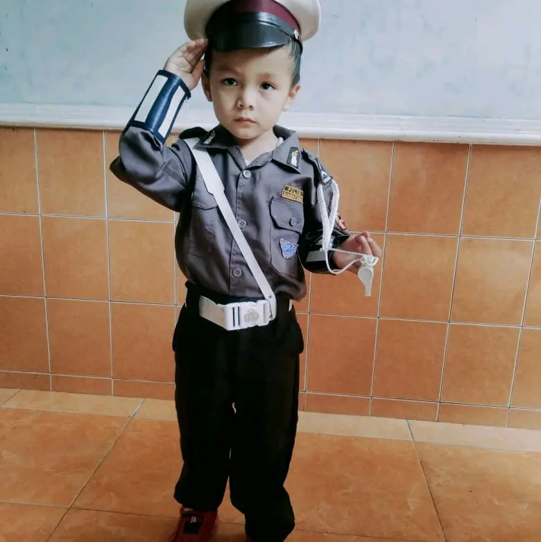 BAJU POLISI ANAK /SERAGAM POLISI ANAK/BAJU POLISI ANAK/POCIL Politik/Meme Fashion 1