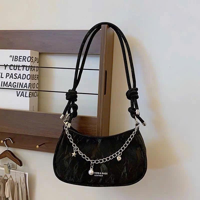 Túi xách nữ NaNa Store Túi đeo vai kẹp nách đeo chéo da mềm phối xích hot trend PK 779 5
