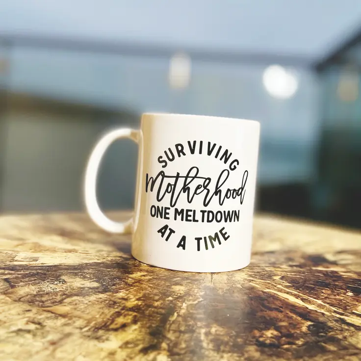 Surviving Motherhood One Meltdown At A Time Mug