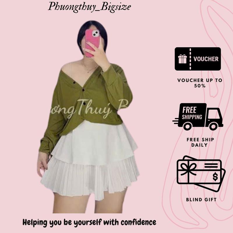 Áo khoác ngoài dáng ngắn chất thun len gân nữ bigsize - K05