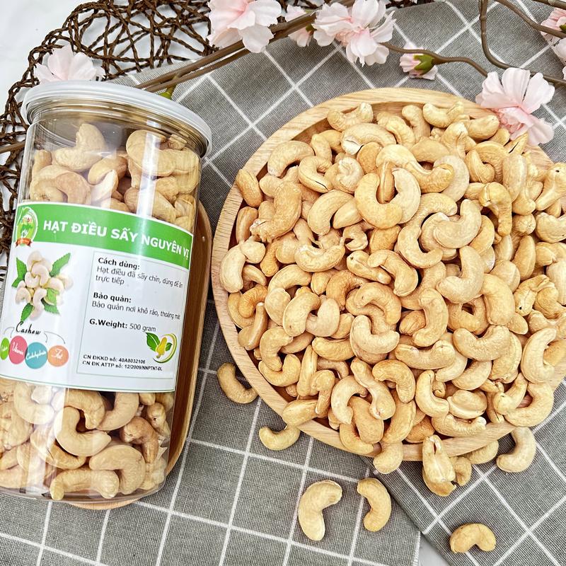 HẠT ĐIỀU SẤY NGUYÊN VỊ KHÔNG MUỐI SẠCH VỎ NGUYÊN HẠT SIZE TRUNG (CÓ TỈ LỆ HẠT BỂ)