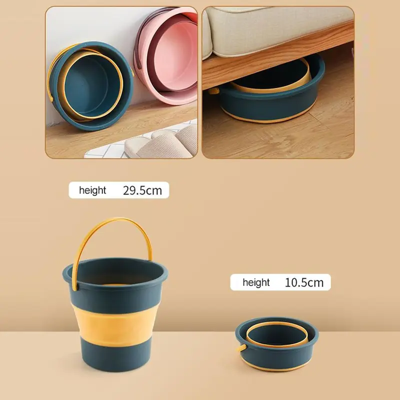 Xô Nước Gấp Gọn, Tiện Lợi Ngoài Trời, Xô Phong Cách Du Lịch, Xô Câu Cá, Xô Gấp Nước, K8U5 7
