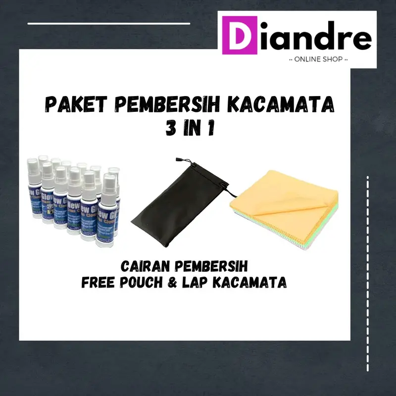 PAKET PEMBERSIH KACAMATA 3 IN 1 0