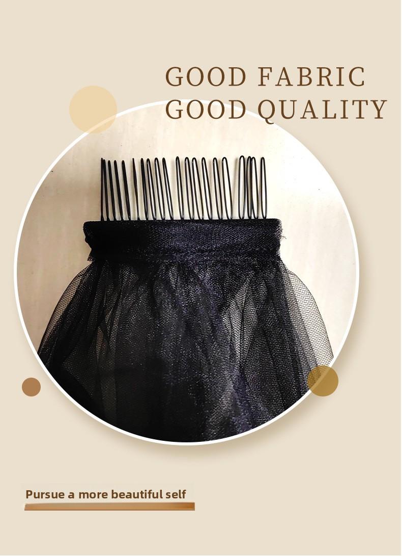 Product Introduction of Forest Style Double Layer Veil Comb Headpiece, Vintage Black Short Wedding Photography Prop ,The bride's wedding veils cathedral  veil 2