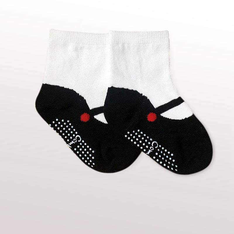 Tất Đi Trong Nhà Chống Trượt Cho Em Bé Gái, Chất Liệu Cotton, Thiết Kế Chắp Vá, Thoáng Khí, Kiểu Tất Ngắn 5