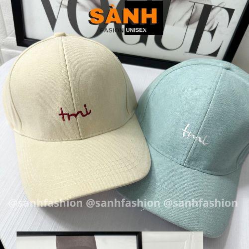 Mũ lưỡi trai thêu chữ Tmi, Yours, Zero , N ,...., Nón kết phong cách Ulzzang thời trang form unisex nam nữ_nonsanh Women Cap