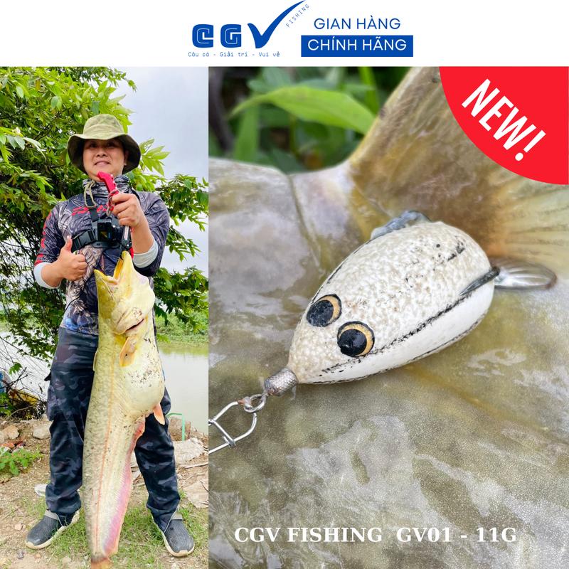  Mồi câu lure nhái hơi Sóc Mập GV2 4.5CM - 15G Chìm Bắt Cá Đi Câu Câu Cá Fishing Câu Cá 