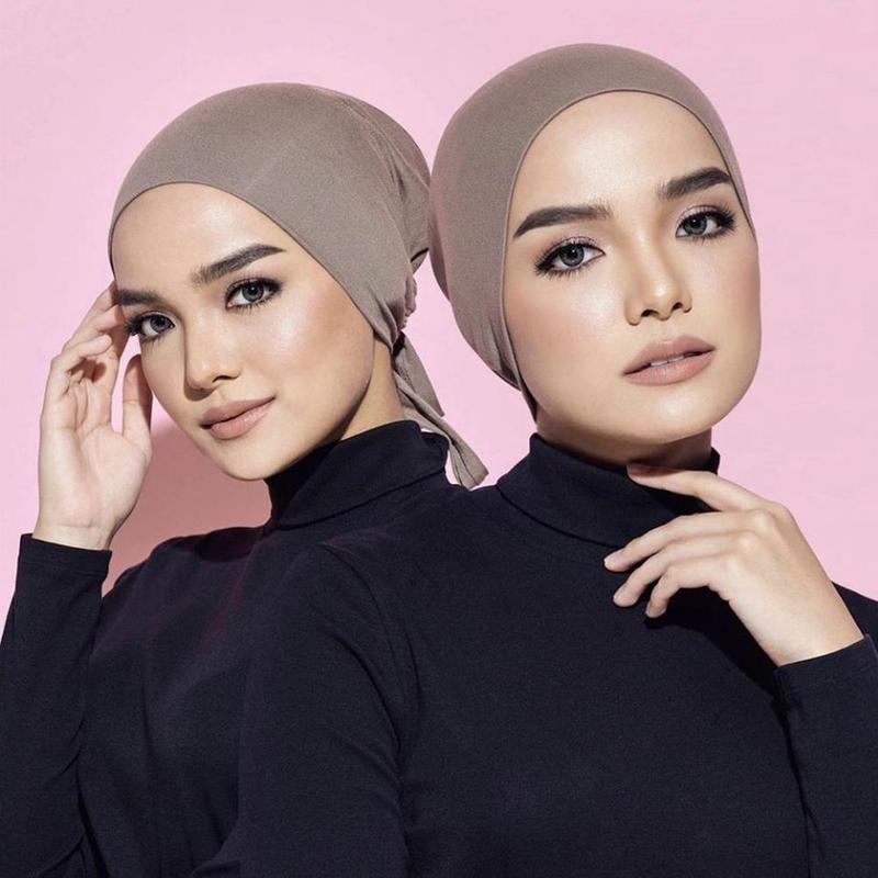 Mũ Turban Bông, Màu Trơn Trùm Kín, Dành Cho Nữ, Mũ Dưới, Mũ Trùm Đầu, Cổ Và Đầu, Dưới, U1A3, 1 Mảnh 2