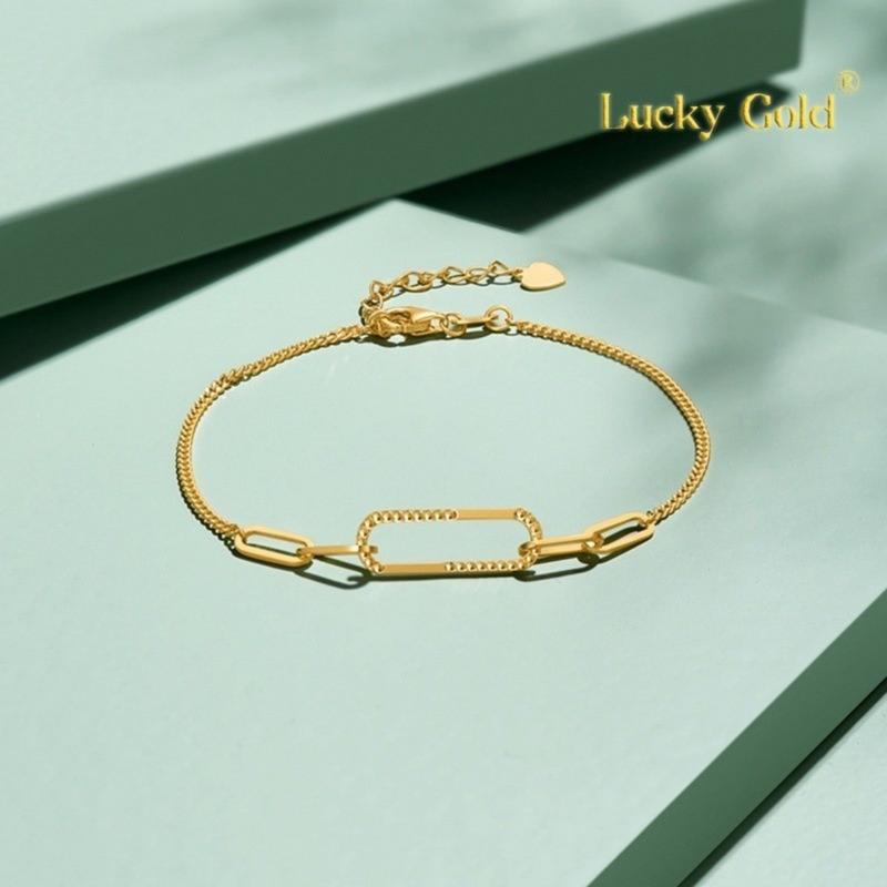Product Introduction of [Lucky K Gold]  Light Luxury New Five-Ring Bucket Choker Bracelet Women's Simple Bracelet 79
