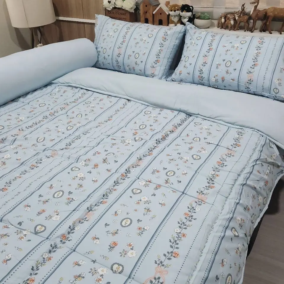 ครบชุด cotton house นวมหนา  นุ่ม สบายลายดอกไม้