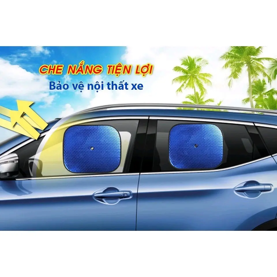 Bộ 2 miếng chắn nắng tráng nhôm, cách nhiệt, phản quang loại 1
