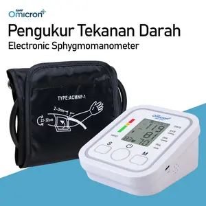 【Suara Indonesia】Alat Pengukur Tekanan Darah / Spygmomanometer Digital / Tensimeter Digital Lengan Atas / Pengukur Tekana Darah Digital / Tensi Darah Digital