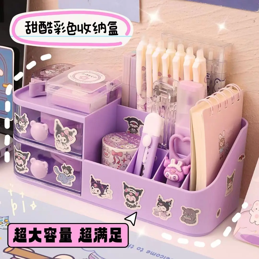 ที่ใส่ปากกา Clow M กล่องเก็บของแบบกริดน่ารัก ลิ้นชัก กล่องใส่ปากกาตั้งโต๊ะ เหมาะสำหรับนักเรียน เครื่องเขียน กล่องตกแต่งโต๊ะวารสาร 2024