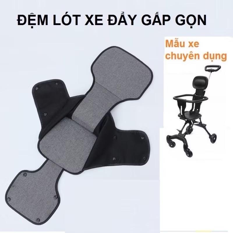 Phụ kiện rời của xe đẩy gấp gọn. Mái che và đệm rót mua rời tại đây ạ
