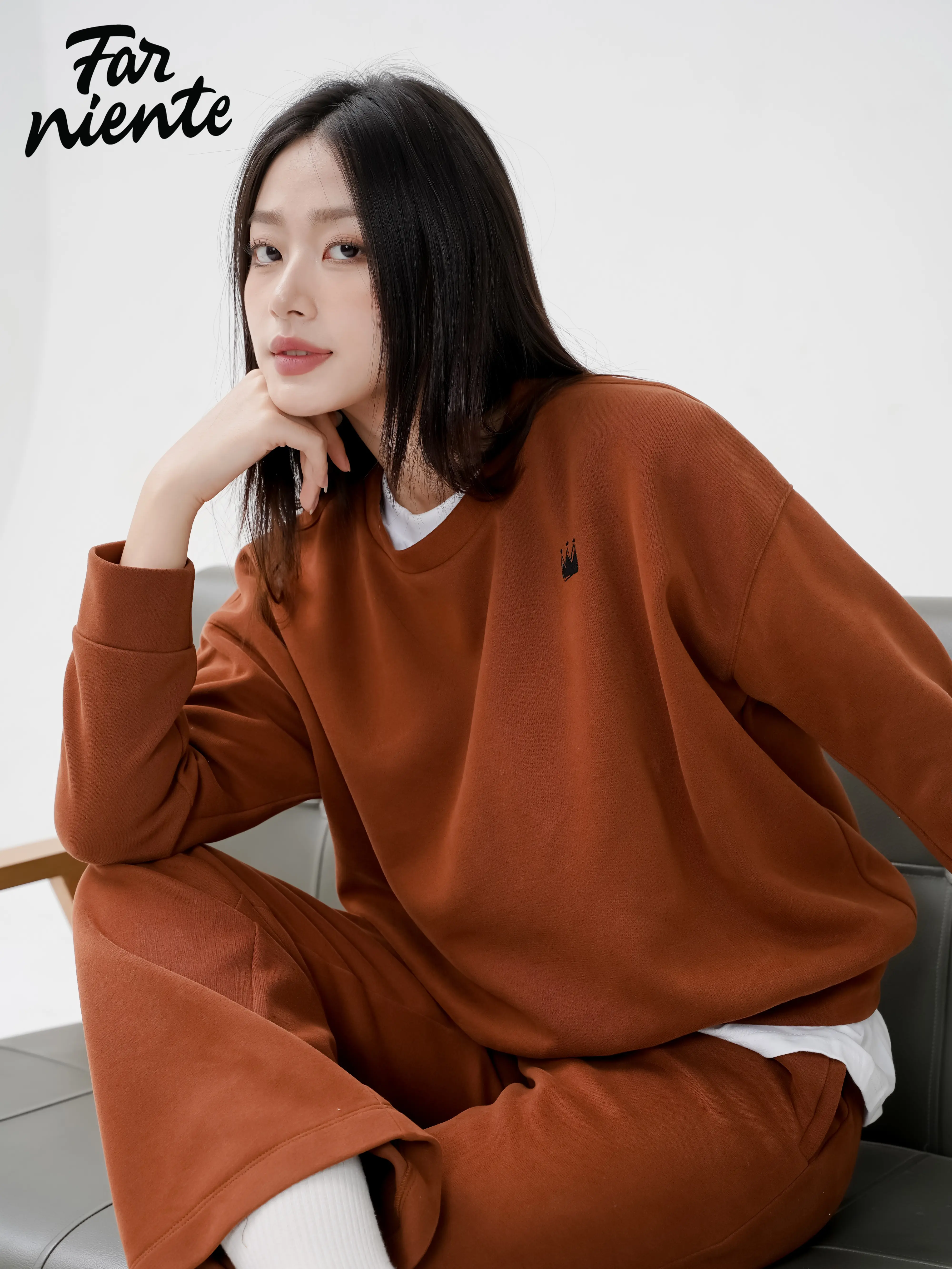 [FarNiente Clothing] Be Queen set bộ nỉ + Set phong cách Năng động + Hiện đại Nữ Women Áo Quần Top