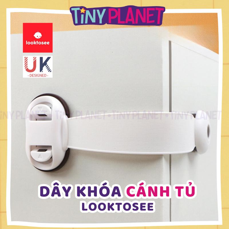  Khoá ngăn kéo khoá tủ lạnh khóa dây an toàn cho bé Looktosee cao cấp chất liệu nhựa ABS TIny Planet 