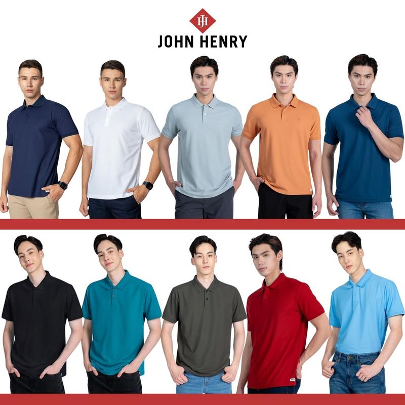 Áo Polo nam Tay ngắn John Henry,  chuẩn form, sang trọng, thanh lịch - KS23ES03T-SCWK HIGH RIS 1