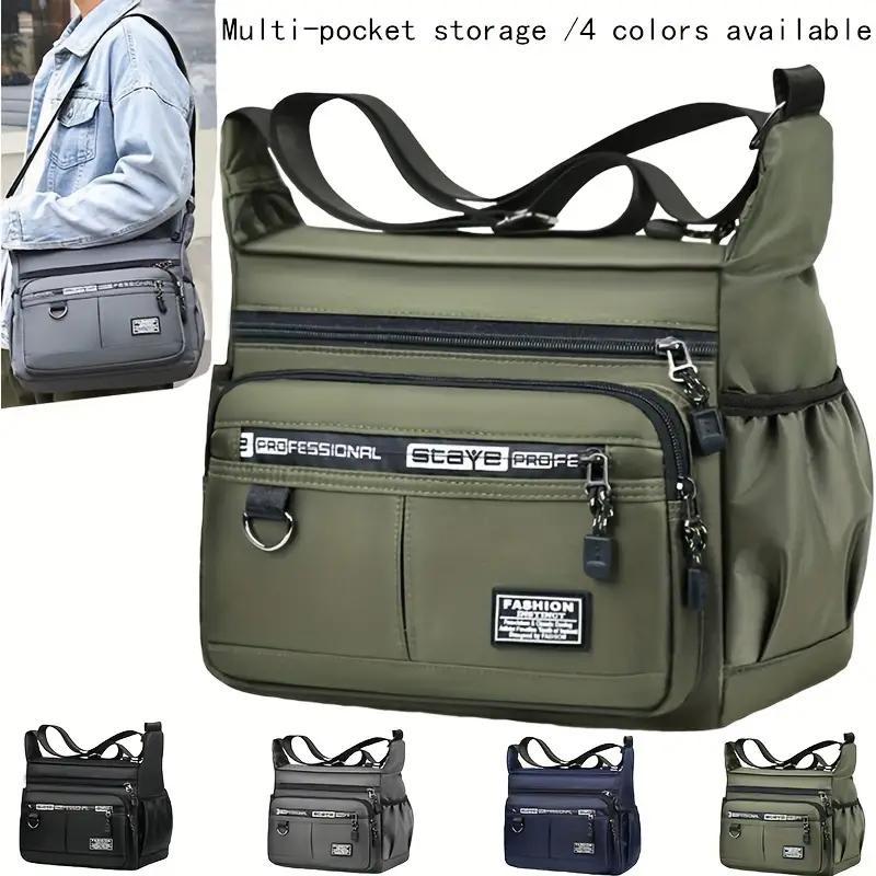 Product Introduction of Large Capacity Multi-layer Chest Bag, Casual Shoulder Bag for Travel & Outdoor Activities, Fashionable Sling Bag for Men 5