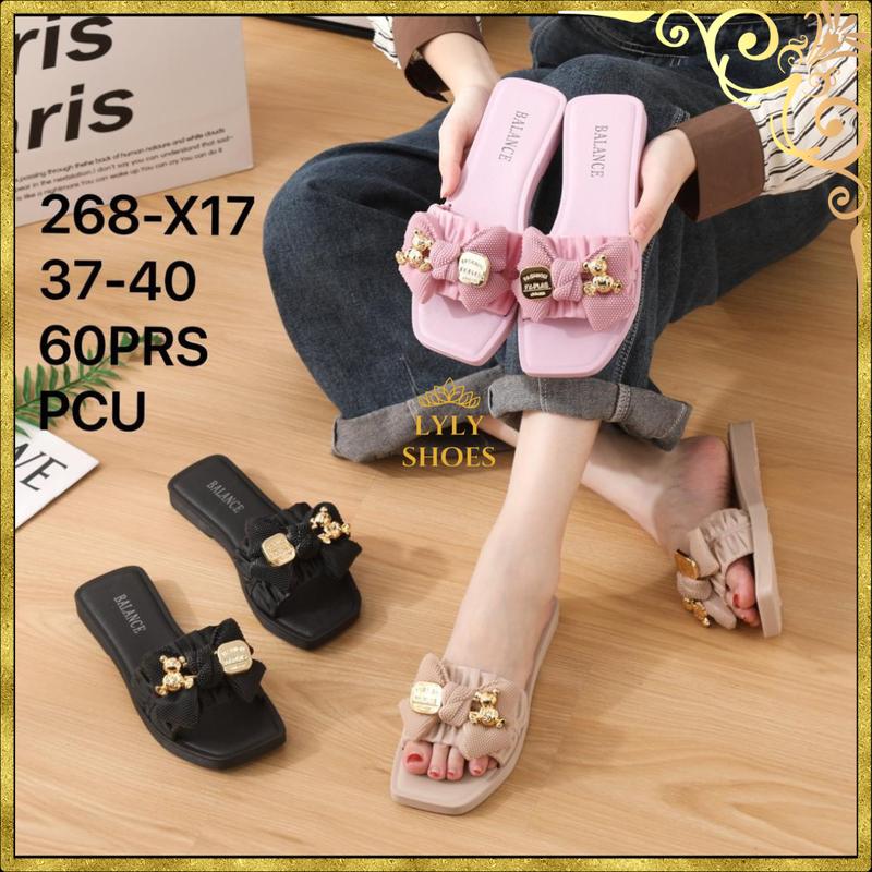 Sandal Wanita Balance Teplek Slop Motif Pita Cantik Nyaman Lentur Anti Slip Kuat 268x17 jelly 0