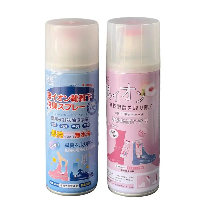 Combo 6 chai xịt khử mùi giày, dép hương chanh & đào NaNo Bạc Ag+ 260ml Nam Nu chaixit thom giay sáp  dừa đánh combo  vệ  sinh  giày ruagiay 0