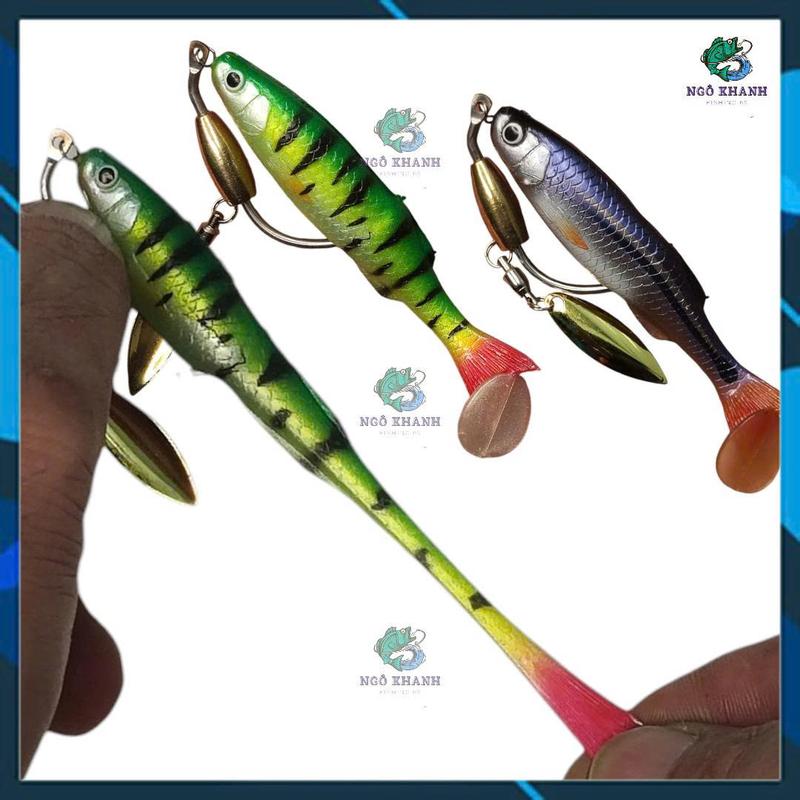 Mồi mềm Cá Lòng Tong Thái Lan , mồi câu lure chuyên trị cá lóc, chẽm... Đi Câu Câu Cá Bắt Cá Fishing