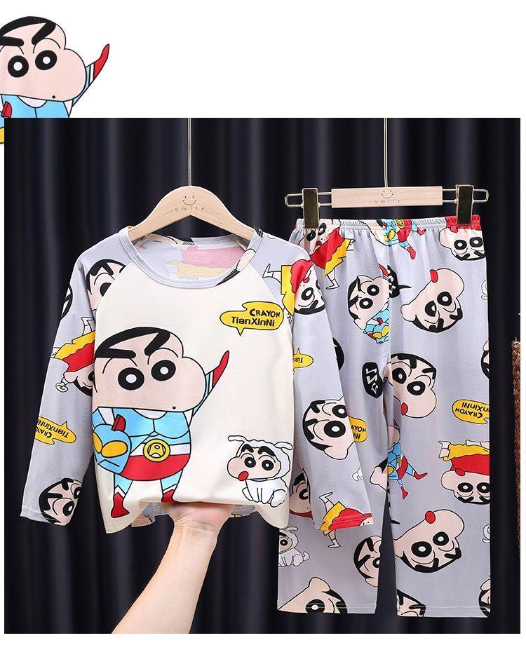 Product Introduction of Bộ Đồ Ngủ Trẻ Em, Hàng Mới Về, Mỏng Và Dài Tay, Thích Hợp Cho Mùa Xuân Và Mùa Thu, Cho Bé Gái, Trẻ Em Trung Và Lớn, Thiết Kế Hoạt Hình, Quần Áo Điều Hòa Không Khí, Bộ Quần Áo Mặc Nhà 27