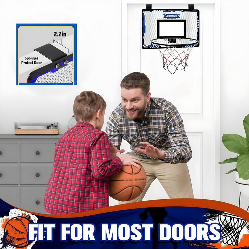 Basketball Backboard, 1 Set Indoor Basketball Hoop with Foldable Flex Rim, Basketball Hoop for Boys Girls Teens, Sports Equipment for Indoor Outdoor Use 4