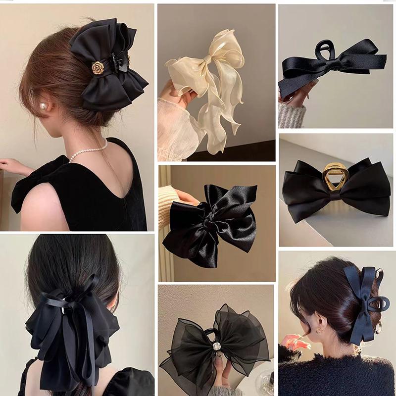 Kẹp Tóc Nơ Lớn Cho Nữ Kẹp Tóc Càng Cua Cá Mập Kẹp Tóc Nơ Rắn Kẹp Tóc Đuôi Ngựa Phụ Kiện Tóc Băng Đô