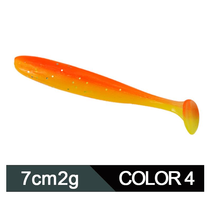 Product Introduction of Factory Soft Bait in Stock Wholesale Topmouth Culter Weever 6/7/9/12cm Lure Superbait Two-Color T Tail 12