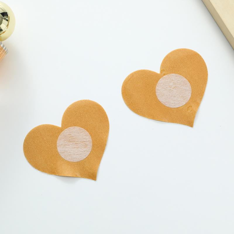 Product Introduction of Custom Cross-border Glitter Disposable Pasties Heart-shaped Sexy Breathable Thin Self-adhesive Women's Chest Stickers 5