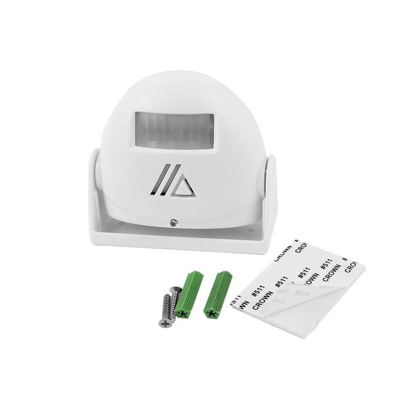 Durable Plastic Intelligent Doorbell Sensor White DC Bell Alarm Door Chime Bell Entry Alert Homes 0