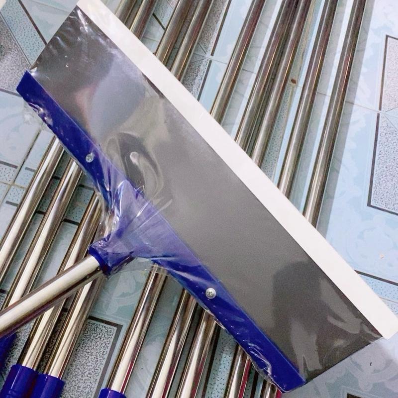 Cây Cào Nước Đẩy Nước Gạt Nước Inox, Làm Khô Sạch Sàn Nhà Sân Nhà Ngập Nước, Vệ Sinh Nhà Tắm Làm Sạch Lau Sàn Cây Lau Nhà