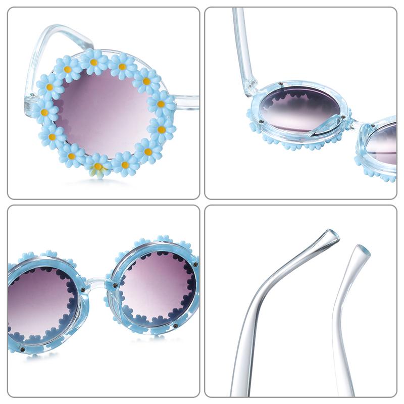 Product Introduction of Summer Kids Sunglasses Fashion Children Round Flower Sunglasses for Girls Boys Baby Sport Shades Glasses UV400 Outdoor Sun Protection Eyewear 25