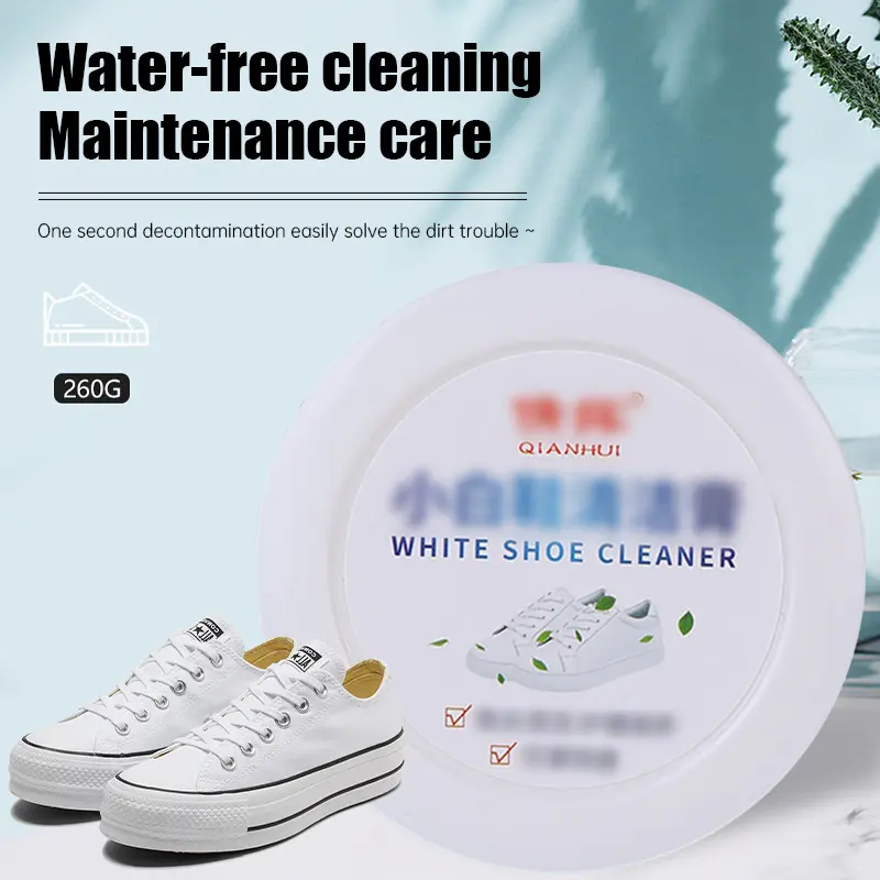 Cream Pemutih Sepatu Sneaker Krim Pembersih sepatu Free Spons Pembersih White Shoes Cleaner Ampuh cutenery