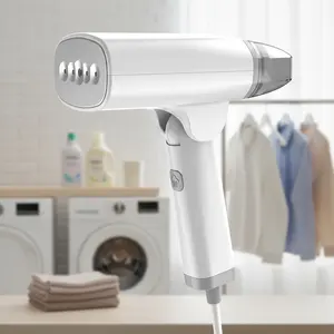 Setrika Uap Mini 110V/220V Genggam Kompak untuk Sarung Bantal Seprai Gantung Tirai