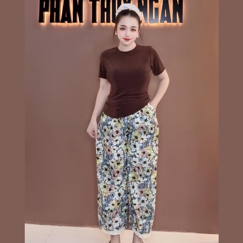 [40-60KG] SET PHỐI 9T ÁO THUN XƯỚC/NHŨ QUẦN CHẤT ĐŨI XƯỚC MỀM ĐẸP LAI REN cho nữ,vải mềm mịn 7
