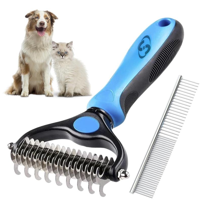 TikTok Shop Undercoat Rake for Dogs Undercoat Brush for Dogs Dog Rake Brush for Shedding Double Coat Dog Brush Undercoat Brush for Cats Dog Undercoat Brush Deshedding Cat Undercoat Brush Brush only