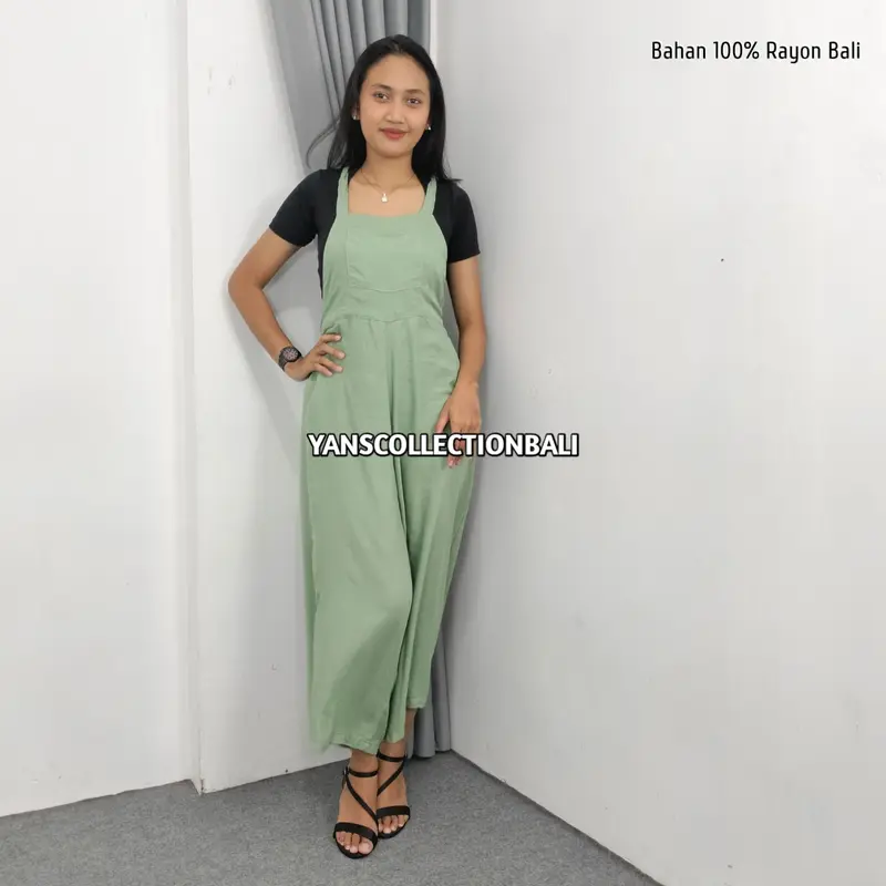Baju kodok pantai Bali wanita panjang jumpsuit Dewasa 3