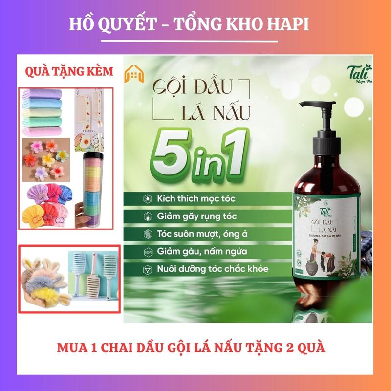 [MUA 1 TẶNG 2] Dầu Gội Lá Nấu Thảo Dược Tali 5in1 - Hỗ Trợ Giảm Gãy Rụng Tóc, Gàu Nấm Ngứa, mọc Tóc Con Nhanh