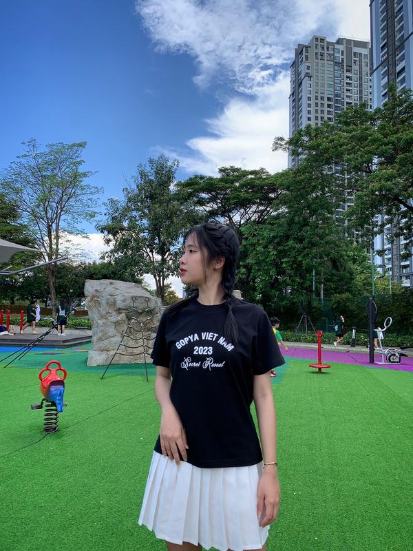 GOPYA- Áo phông nữ Baby Tee GOPYA VIET NAM, áo hottend, chất cotton định lượng 260g, áo thun local brand - Mã GOPYA19 Top Nhung Voi Cổ Tròn