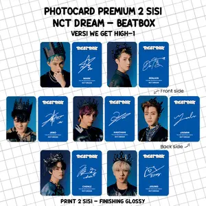 (ISI 7 PCS) Photocard NCT DREAM BEATBOX  - Photo card Premium 2 Sisi Kartu Kpop Merch Unofficial Cards