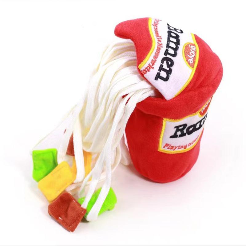 Noodle Design Pet Snuffle Toy, Interactive Pet Foraging Training Plush Toy 0